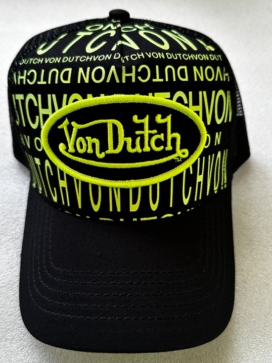 Von Dutch Broken Logo Monogram Trucker Hat main image 3